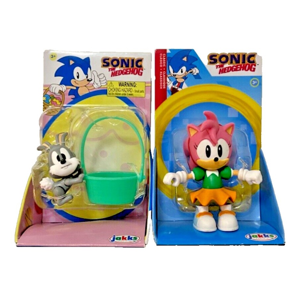 POCKY & AMY Sonic The Hedgehog Jakks‎ Pacific 2.5" Action Figures
